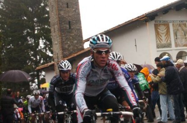 Philippe Gilbert leads the group. Photo by Fotoreporter Sirotti.