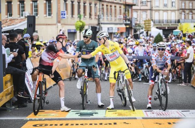 Tadej Pogacar Jonathan Milan Thymen Arensman Lenny Martinez