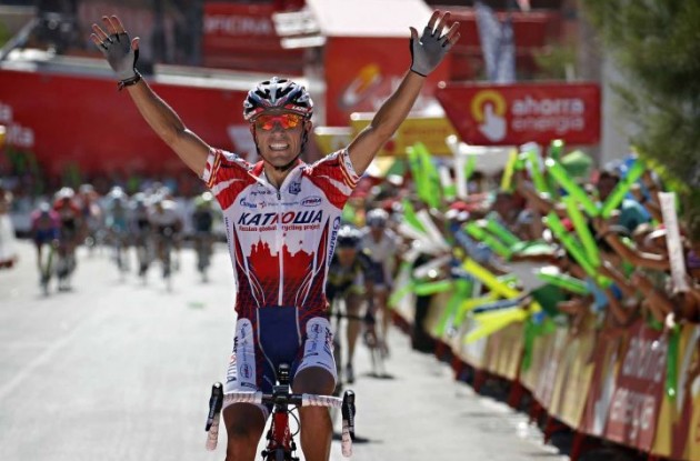 Joaquin Rodriguez wins stage 5 of the 2011 Tour of Spain. Joaquin Rodriguez wins stage 5 of the 2011 Tour of Spain.
