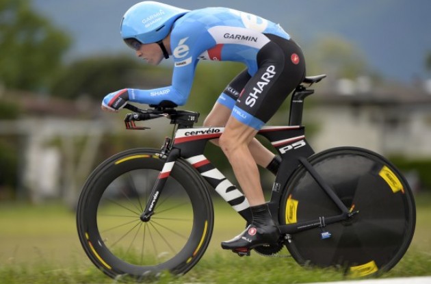 Team Garmin-Sharp-POC's Rohan Dennis on his way to a second place finish in the prologue of Tour de Romandie | Slipstream