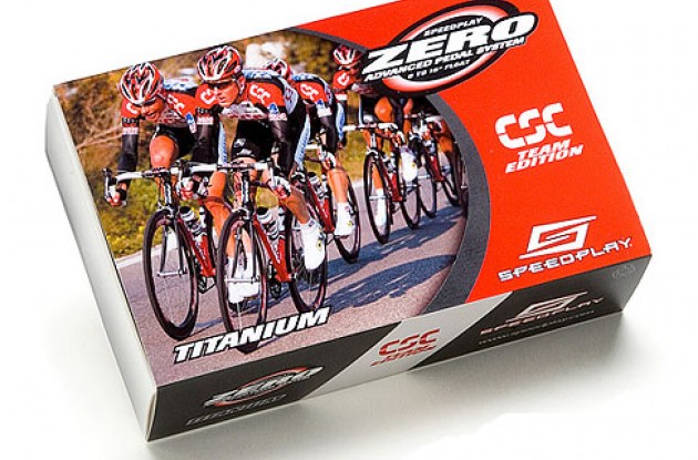 Speedplay Zero Stainless Pedals - CSC Special Edition. Photo copyright Roadcycling.com.