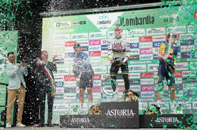 Tadej Pogacar Remco Evenepoel and Giulio Ciccone