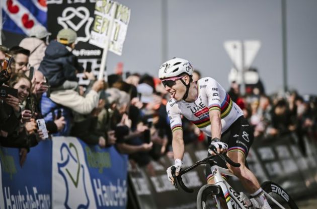 Tadej Pogacar | A.S.O. Tadej Pogacar showing tongue