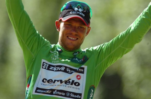 Thor Hushovd (Cervelo TestTeam). Photo copyright Fotoreporter Sirotti. Thor Hushovd (Cervelo TestTeam). Photo copyright Fotoreporter Sirotti.