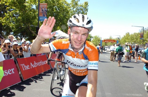 A humble and proud Slagter realizes he's won the 2013 Tour Down Under | Fotoreporter Sirotti
