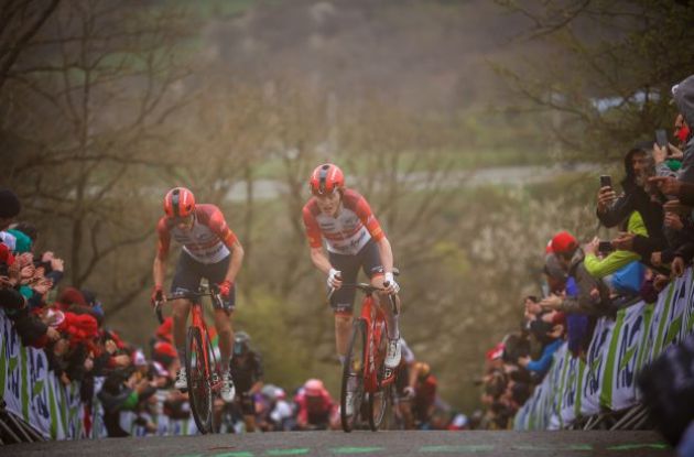 | A.S.O. Trek Segafredo riders climbing