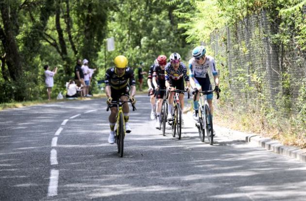 Victor Campenaerts and Quinn Simmons