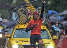 Sanchez takes the win. Photo copyright Roadcycling.com.