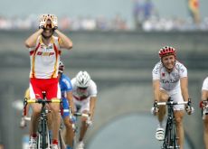 Italy's Davide Rebellin (right). Photo copyright Fotoreporter Sirotti. Italy's Davide Rebellin (right). Photo copyright Fotoreporter Sirotti.
