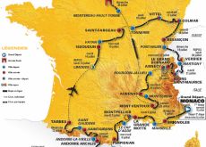 2009 Tour de France route / map.