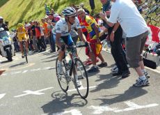 Contador attacks Rasmussen on the final climb. Photo copyright Fotoreporter Sirotti. Contador attacks Rasmussen on the final climb. Photo copyright Fotoreporter Sirotti.