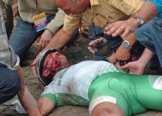 Jimmy Casper crashed - as one of many. Jimmy Casper crashed - as one of many.