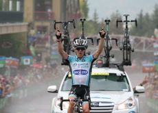 Levi Leipheimer wins stage 6 of the 2012 Tour of Utah. Photo copyright Luis Barbosa.
