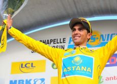 Alberto Contador (Team Astana). Photo copyright Fotoreporter Sirotti. Alberto Contador (Team Astana). Photo copyright Fotoreporter Sirotti.