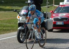 Domenico Pozzovivo of Team Colnago on his way to Giro d'Italia stage victory. Photo Fotoreporter Sirotti.