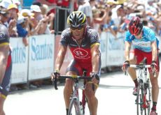 Lance Armstrong (Team RadioShack). Photo copyright Fotoreporter Sirotti. Lance Armstrong (Team RadioShack). Photo copyright Fotoreporter Sirotti.