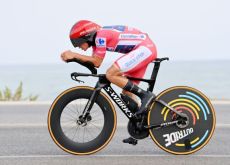 Remco Evenepoel on his Specialized Shiv time trial bike