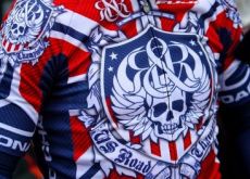 Tyler Hamilton (Rock Racing) in his new national jersey. Photo copyright Vero Image.