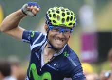 Alejandro Valverde on his way to victory in stage 17 of the 2012 Tour de France. Photo Fotoreporter Sirotti.
