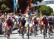 Andre Greipel wins! Photo copyright Fotoreporter Sirotti. Andre Greipel wins! Photo copyright Fotoreporter Sirotti.