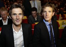 Frank Schleck (left) and Andy Schleck. Photo Fotoreporter Sirotti.