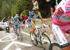 Ivan Basso and Domenico Pozzovivo. Photo Fotoreporter Sirotti.