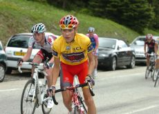 Janez Brajkovic attacks in last year's Dauphine Libere. Photo Fotoreporter Sirotti. Janez Brajkovic attacks in last year's Dauphine Libere. Photo Fotoreporter Sirotti.