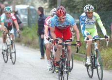 Cadel Evans attacks. Photo Fotoreporter Sirotti.