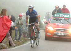 Carlos Barredo on his way to victory in stage 15 of the Tour of Spain 2010. Photo copyright Fotoreporter Sirotti. Carlos Barredo on his way to victory in stage 15 of the Tour of Spain 2010. Photo copyright Fotoreporter Sirotti.