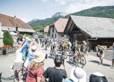 Tour de France passing through French village