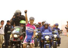 Damiano Cunego (Lampre) wins Stage 8 of the 2009 Vuelta a Espana. Photo copyright Fotoreporter Sirotti. Damiano Cunego (Lampre) wins Stage 8 of the 2009 Vuelta a Espana. Photo copyright Fotoreporter Sirotti.