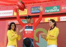 Daniele Bennati leads the Vuelta overall. Photo Fotoreporter Sirotti.