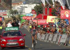 David Lopez Garcia wins stage 9 of the 2010 Vuelta a Espana. Photo copyright Fotoreporter Sirotti.