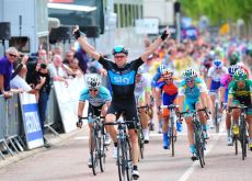 Team Sky's Norwegian Edvald Boasson Hagen takes the win! Photo Fotoreporter Sirotti.