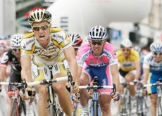 Bernhard Eisel (Team Columbia-Highroad) wins stage 2 of the 2009 Tour of Switzerland. Photo copyright Fotoreporter Sirotti.