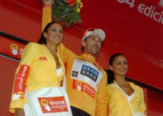 Fabian Cancellara on the podium with the nicely tanned podium girls. Photo copyright Fotoreporter Sirotti. Fabian Cancellara on the podium with the nicely tanned podium girls. Photo copyright Fotoreporter Sirotti.