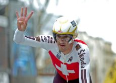 Fabian Cancellara will win the 2011 UCI road cycling time trial championship in Copenhagen, Denmark, says Gerald Churchill. Photo Fotoreporter Sirotti.
