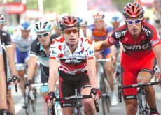 Cadel Evans and George Hincapie. Photo Fotoreporter Sirotti.