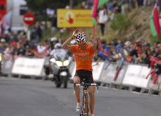 Igor Anton wins and reclaims the overall 2010 Tour of Spain lead. Photo copyright Fotoreporter Sirotti. Igor Anton wins and reclaims the overall 2010 Tour of Spain lead. Photo copyright Fotoreporter Sirotti.