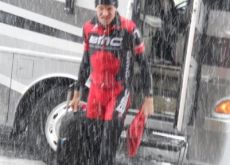 Team BMC Racing's Jeff Louder returns to base. No racing for him or the rest of the Tour of California peloton today.