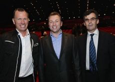 Team RadioShack-Nissan's Johan Bruyneel (middle). Photo Fotoreporter Sirotti.