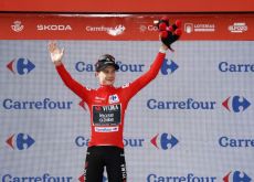 | Unipublic Jonas Vingegaard on the Vuelta a Espana podium