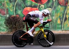 | RCS Sport Joshua Tarling on his Pinarello time trial bike