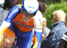 Lars Boom on his way to victory in the prologue of the Criterium du Dauphine 2011. Photo Fotoreporter Sirotti. Lars Boom on his way to victory in the prologue of the Criterium du Dauphine 2011. Photo Fotoreporter Sirotti.