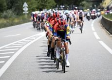 | A.S.O. Lidl-Trek leading the peloton in stage 18
