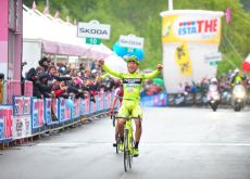 Matteo Rabottini of Team Farnese Vini - Selle Italia victorious in stage 15 of the 2012 Giro d'Italia. Photo Fotoreporter Sirotti.