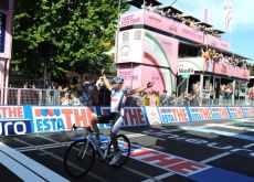 Matthew Lloyd wins stage 6 of the 2010 Giro d'Italia. Matthew Lloyd wins stage 6 of the 2010 Giro d'Italia.