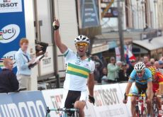 Michael Matthews (Australia) wins the U23 Men's Road Race at 2010 UCI Road Cycling World
Championship. Photo Fotoreporter Sirotti. Michael Matthews (Australia) wins the U23 Men's Road Race at 2010 UCI Road Cycling World
Championship. Photo Fotoreporter Sirotti.