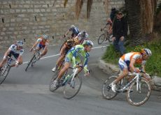 Oscar Freire, Tom Boonen and co. decend. Photo copyright Fotoreporter Sirotti.
