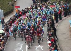 The BMC Racing Team was very active at the front of the peloton during the whole Amstel Gold race and demonstrated the team's dominant power position in the peloton. Photo Fotoreporter Sirotti.